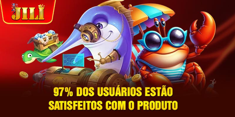 97% dos usuários estão satisfeitos com o produto