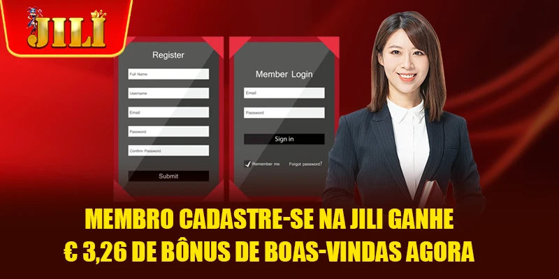 Membro Cadastre-se na JILI Ganhe € 3,26 de bônus de boas-vindas agora