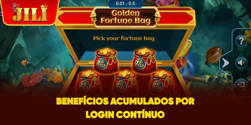 Benefícios Acumulados por Login Contínuo